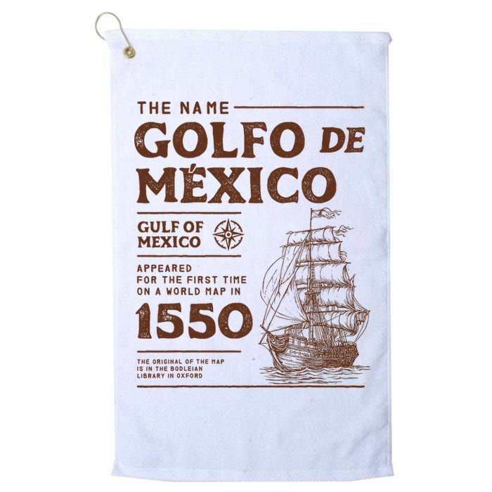 Gulf Of Mexico Name Origin 1550 Golf Towel