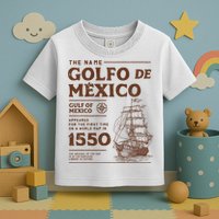 Gulf Of Mexico Name Origin 1550 Toddler T-Shirt