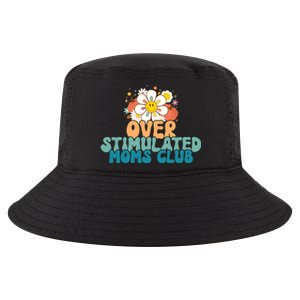 Groovy Overstimulated Moms Club Funny Trendy Mom Cool Comfort Performance Bucket Hat