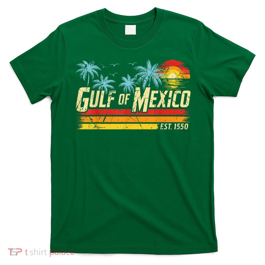 Gulf Of Mexico Forever Retro Vintage Beach Sunset T-Shirt