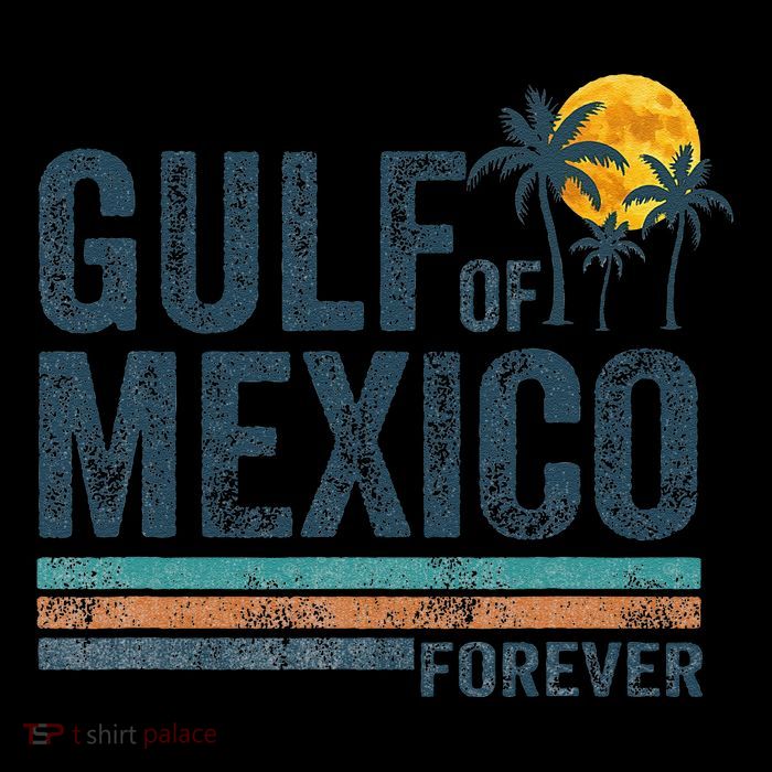 Gulf Of Mexico Forever Retro 70s Sunset Mexican Gulf Tall T-Shirt