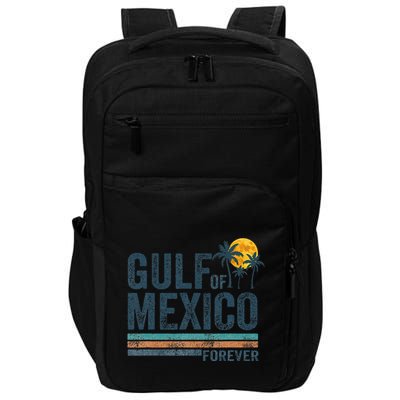 Gulf Of Mexico Forever Retro 70s Sunset Mexican Gulf Impact Tech Backpack