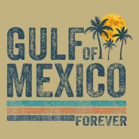 Gulf Of Mexico Forever Retro 70s Sunset Mexican Gulf Hoodie