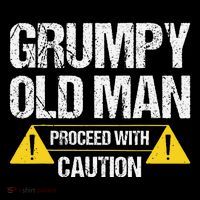 Grumpy Old Man Proceed With Caution Wool Snapback Cap