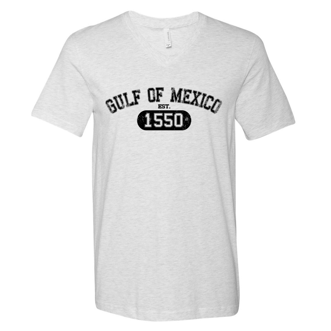 Gulf Of Mexico Est 1550 Mexican V-Neck T-Shirt