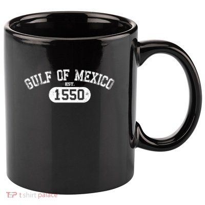 Gulf Of Mexico Est 1550 Mexican 11oz C Handle Ceramic Mug