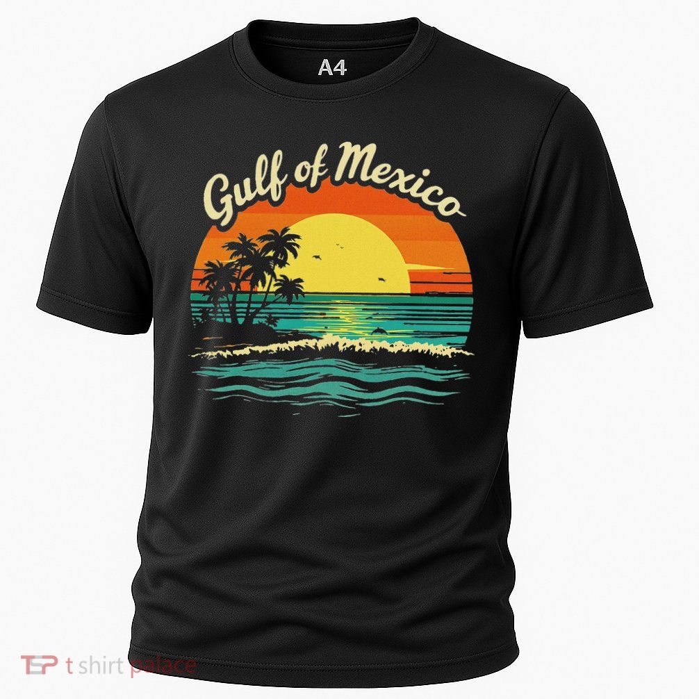 Gulf Of Mexico Beach Palms Summer Vacation Performance Shirt