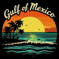 Gulf Of Mexico Beach Palms Summer Vacation Impact Tech Backpack