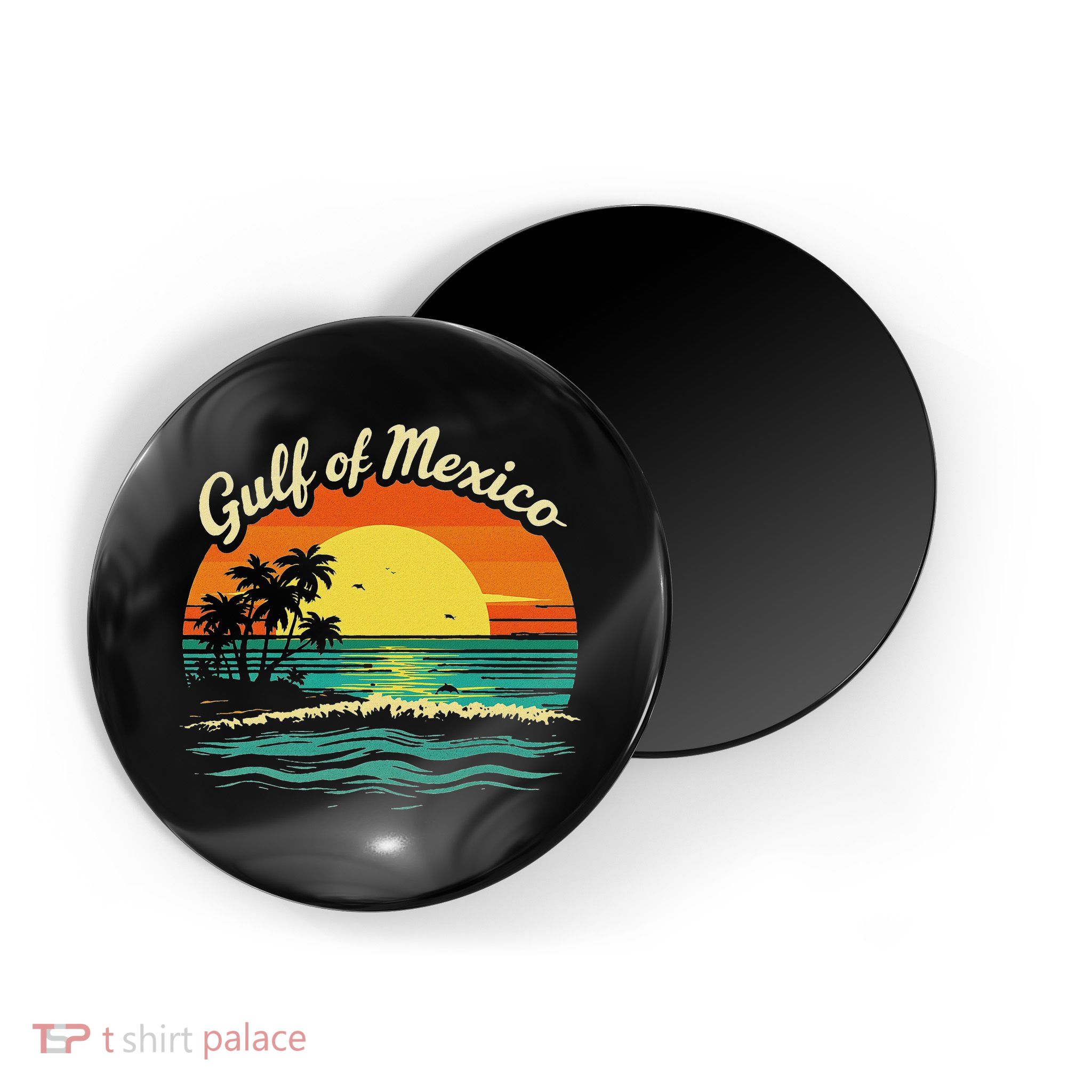 Gulf Of Mexico Beach Palms Summer Vacation Magnet