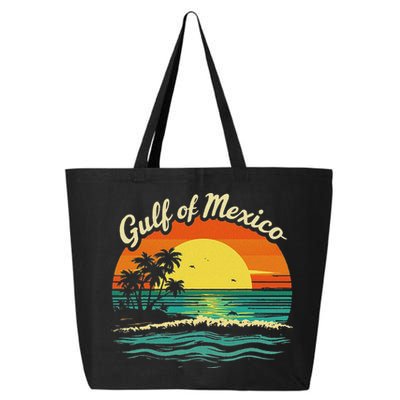 Gulf Of Mexico Beach Palms Summer Vacation 25L Jumbo Tote