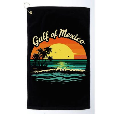Gulf Of Mexico Beach Palms Summer Vacation Golf Towel