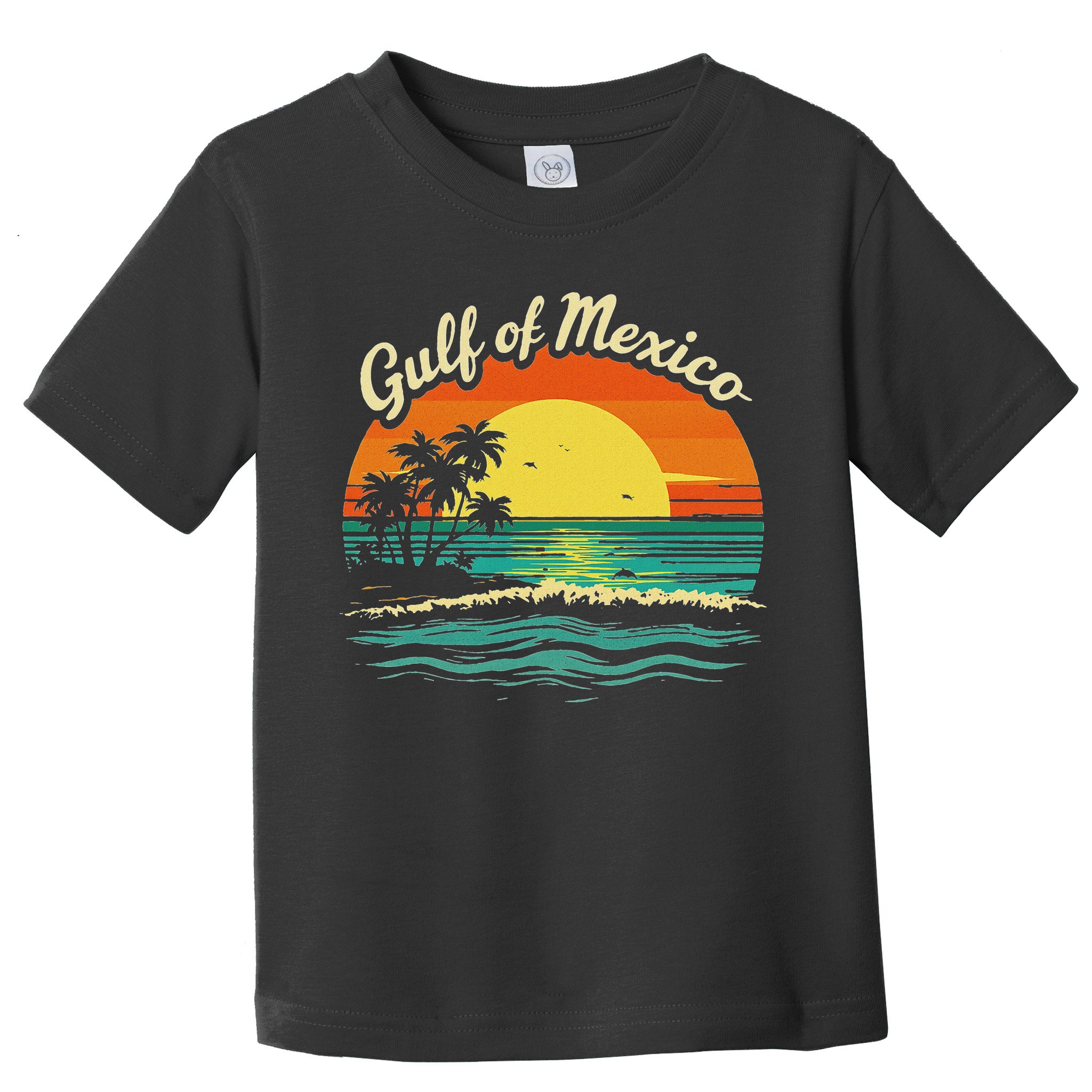 Gulf Of Mexico Beach Palms Summer Vacation Toddler T-Shirt