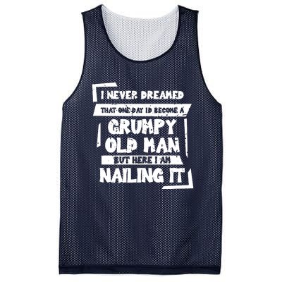 Grumpy Old Man Nailing It Mesh Reversible Basketball Jersey Tank