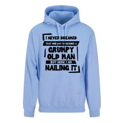 Grumpy Old Man Nailing It Unisex Surf Hoodie