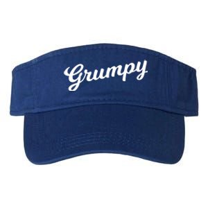 Grumpy Old Meaningful Gift Grumpy Grandad Gift For Fathers Day Meaningful Gift Valucap Bio-Washed Visor