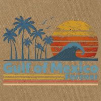 Gulf Of Mexico Forever Cotton Canvas Backpack