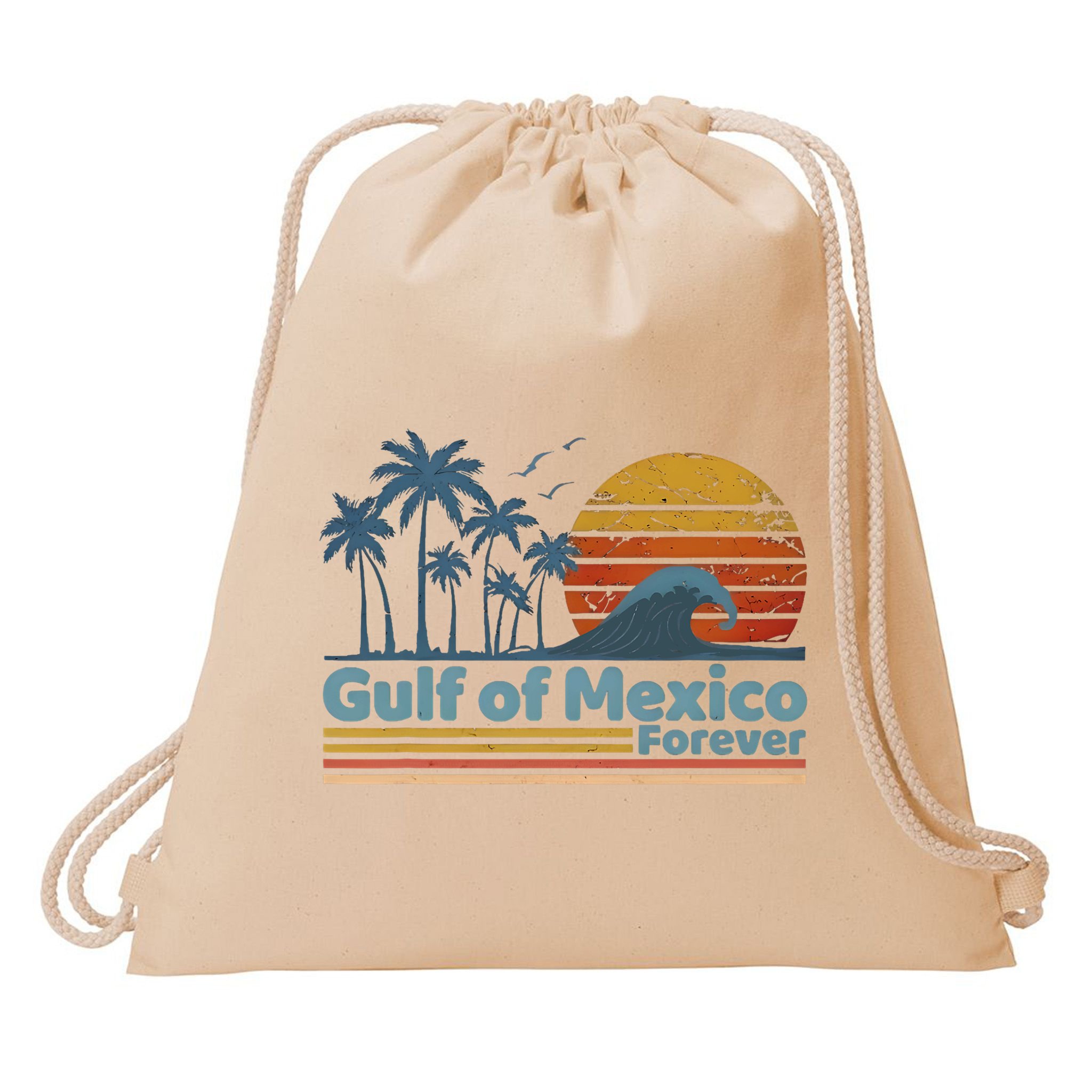 Gulf Of Mexico Forever Drawstring Bag
