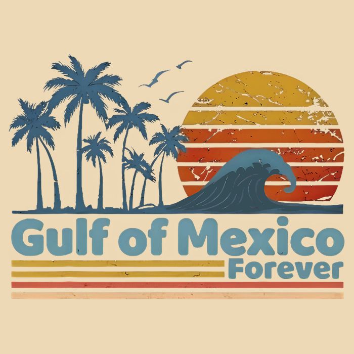 Gulf Of Mexico Forever Drawstring Bag
