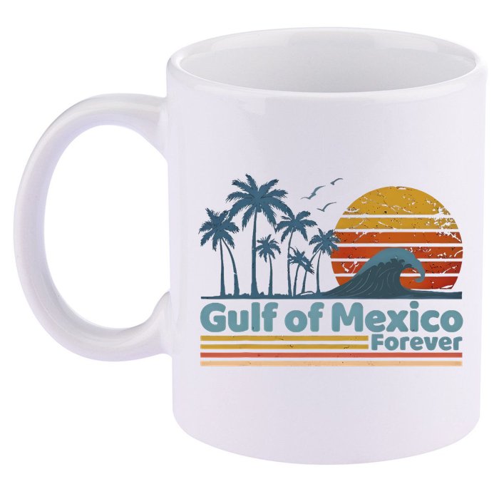 Gulf Of Mexico Forever 11oz C Handle Ceramic Mug