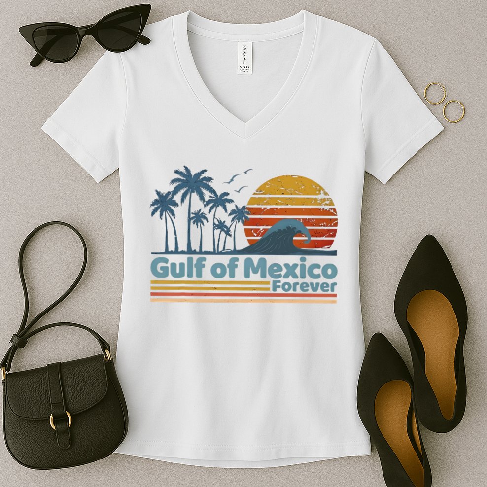 Gulf Of Mexico Forever Women's V-Neck T-Shirt