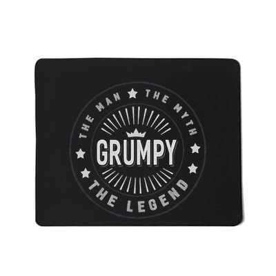 Grumpy Old Man The Man The Myth The Legend Funny Gift Idea Mousepad