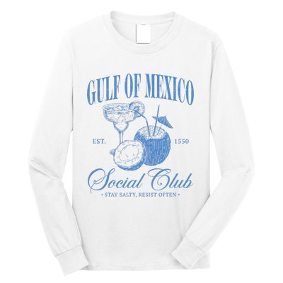 Gulf Of Mexico Vintage Gulf Of Mexico Social Club Est 1550 Long Sleeve Shirt