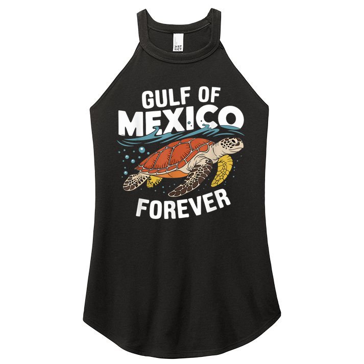 Gulf Of Mexico Forever Sea Turtle Women's Perfect Tri Rocker Tank