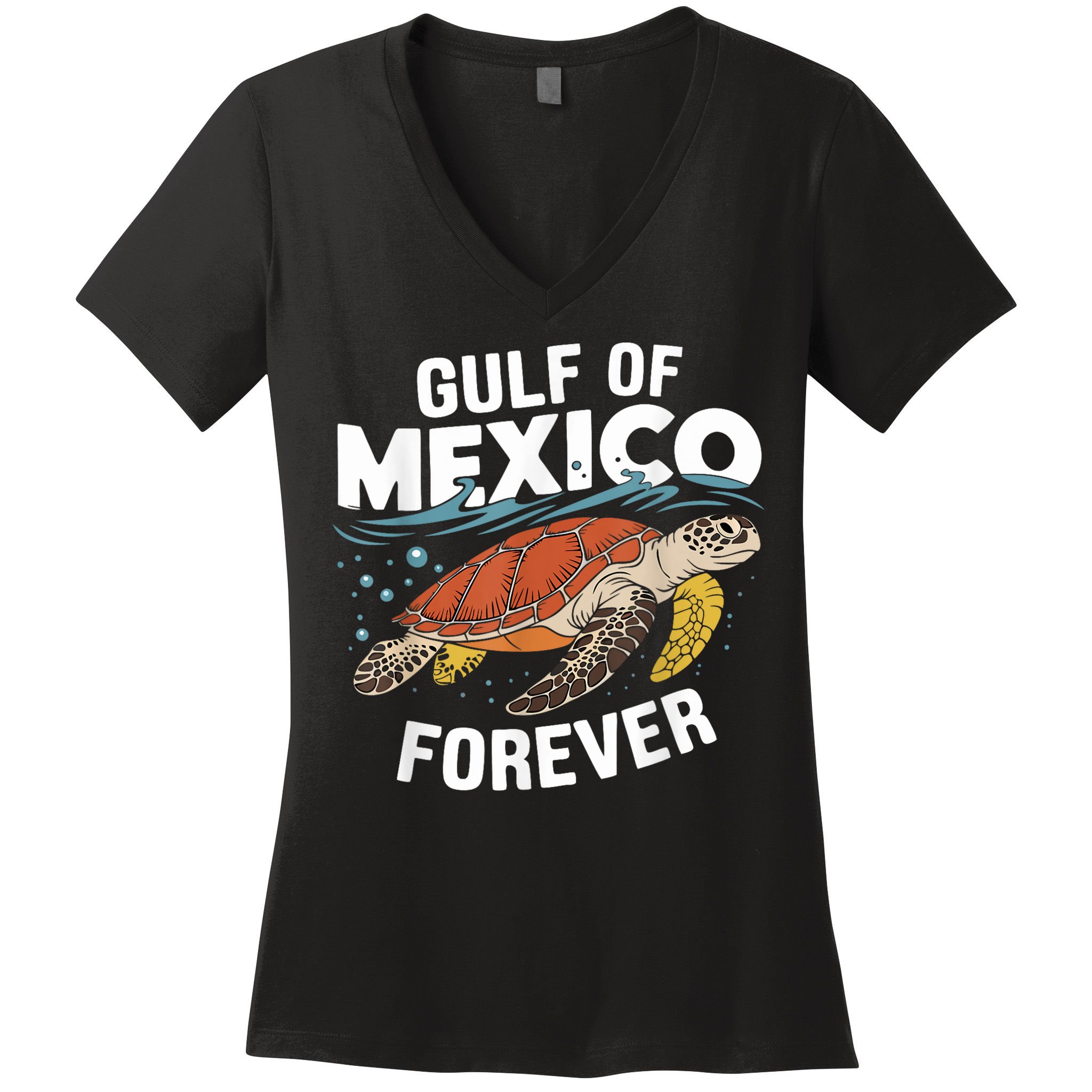 Gulf Of Mexico Forever Sea Turtle Women's V-Neck T-Shirt