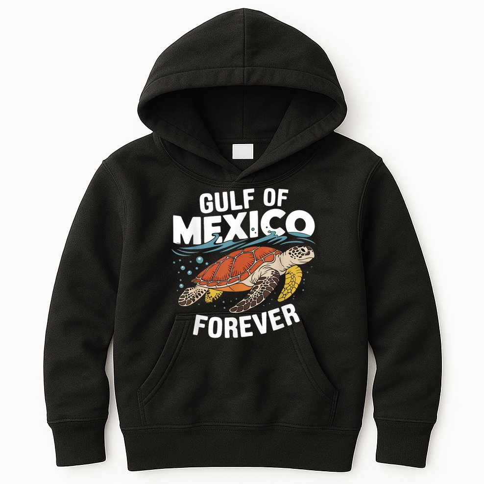 Gulf Of Mexico Forever Sea Turtle Kids Hoodie