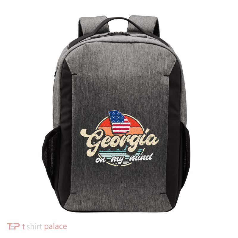 Georgia On My Mind The Peach State Retro USA Proud Georgian Vector Backpack
