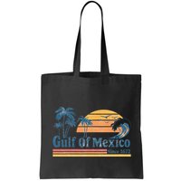 Gulf Of Mexico Beach Vibes Palm Trees Ocean Wave Retro Bag