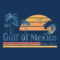 Gulf Of Mexico Beach Vibes Palm Trees Ocean Wave Retro Infant Baby Jersey Bodysuit
