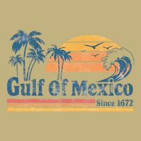 Gulf Of Mexico Beach Vibes Palm Trees Ocean Wave Retro Cooling Performance Long Sleeve Crew