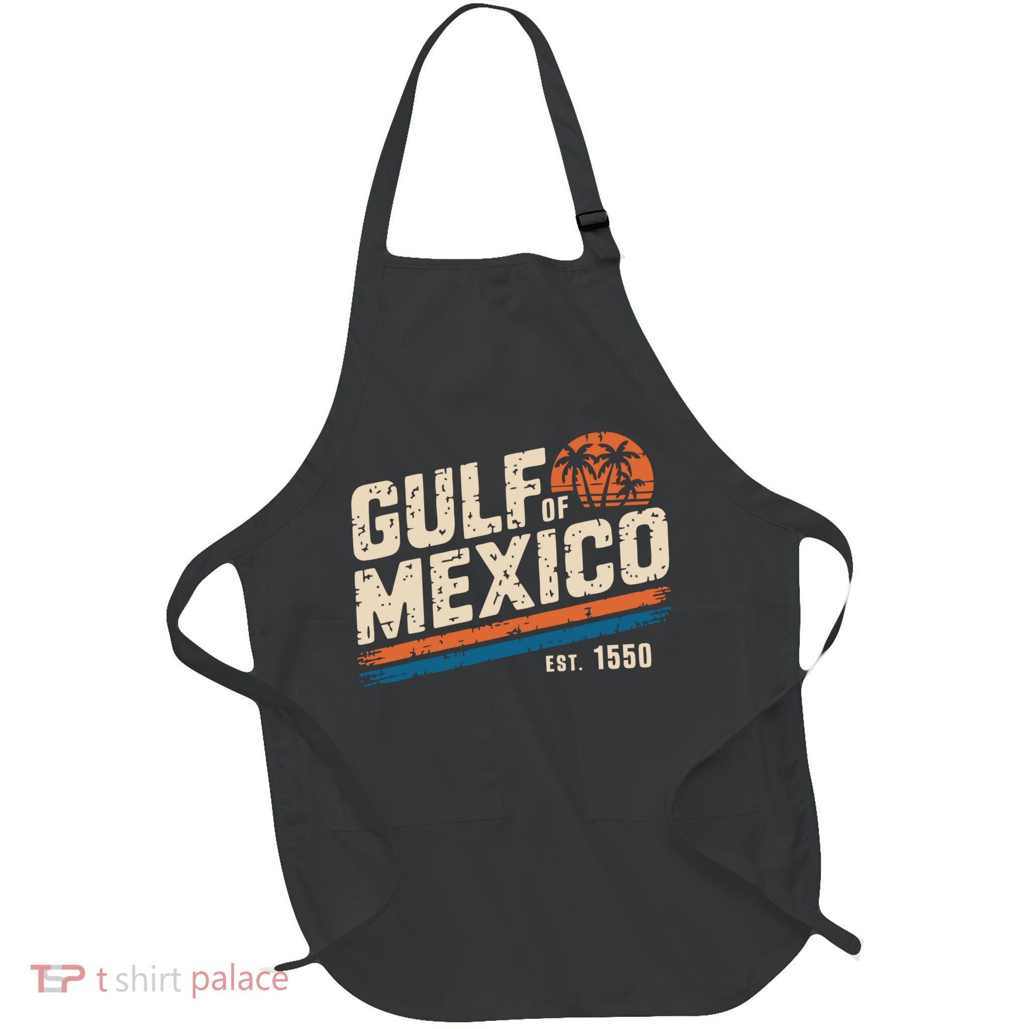 Gulf Of Mexico Est 1550 Retro Vintage Beach Apron