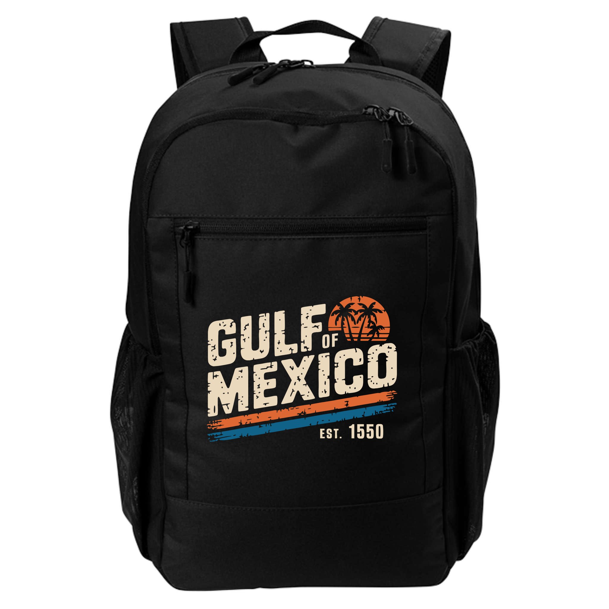 Gulf Of Mexico Est 1550 Retro Vintage Beach Backpack