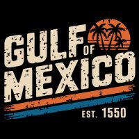 Gulf Of Mexico Est 1550 Retro Vintage Beach Backpack