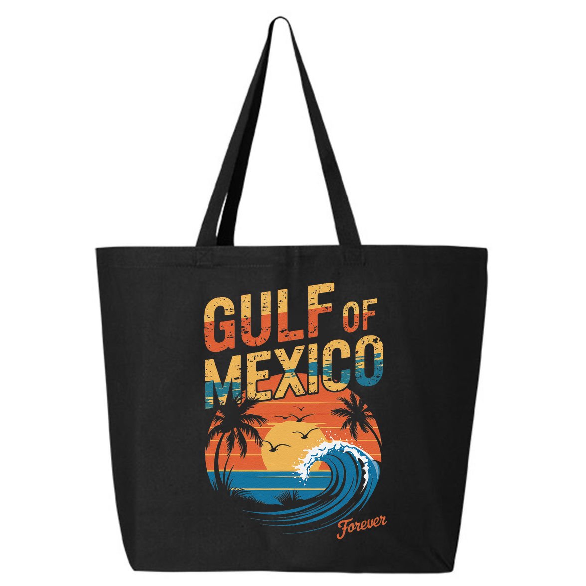 Gulf Of Mexico Forever Retro Vintage Gulf Of Mexico 25L Jumbo Tote