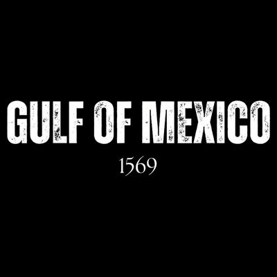 Gulf Of Mexico 1569 American Gulf Of Mexico Map Lover T-Shirt