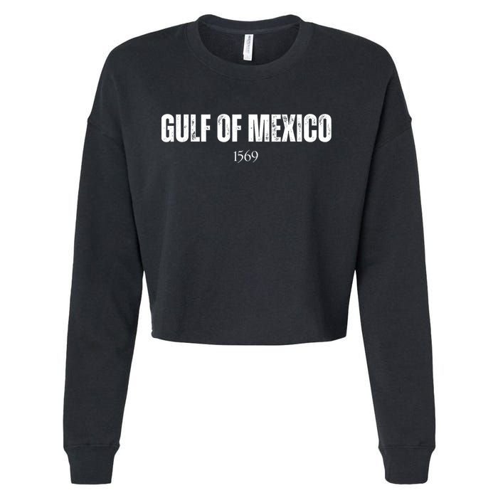 Gulf Of Mexico 1569 American Gulf Of Mexico Map Lover Cropped Pullover Crew