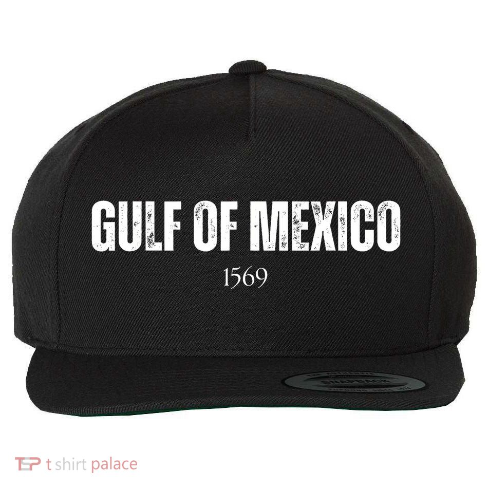Gulf Of Mexico 1569 American Gulf Of Mexico Map Lover Wool Snapback Cap