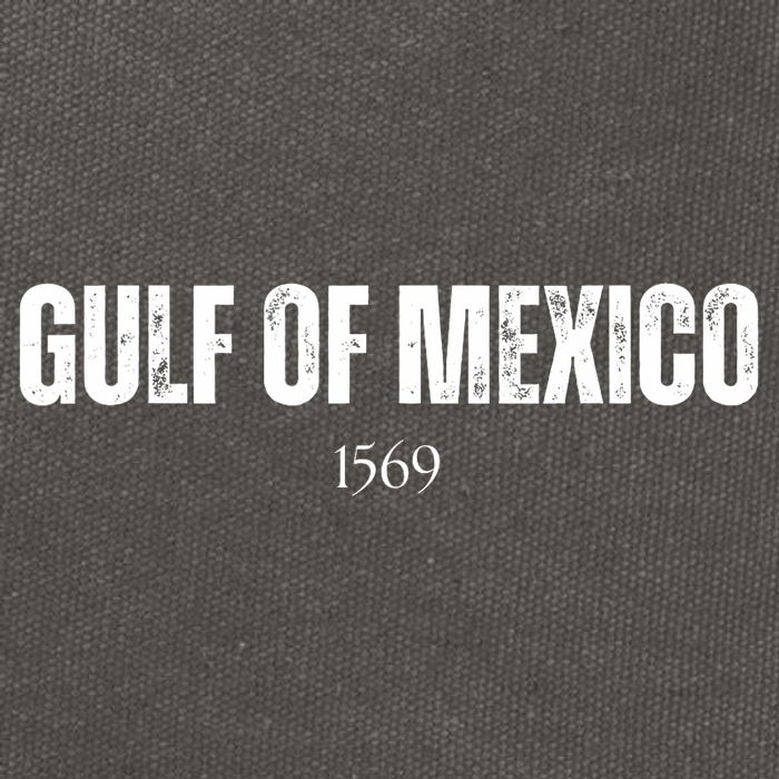 Gulf Of Mexico 1569 American Gulf Of Mexico Map Lover Cotton Canvas Backpack