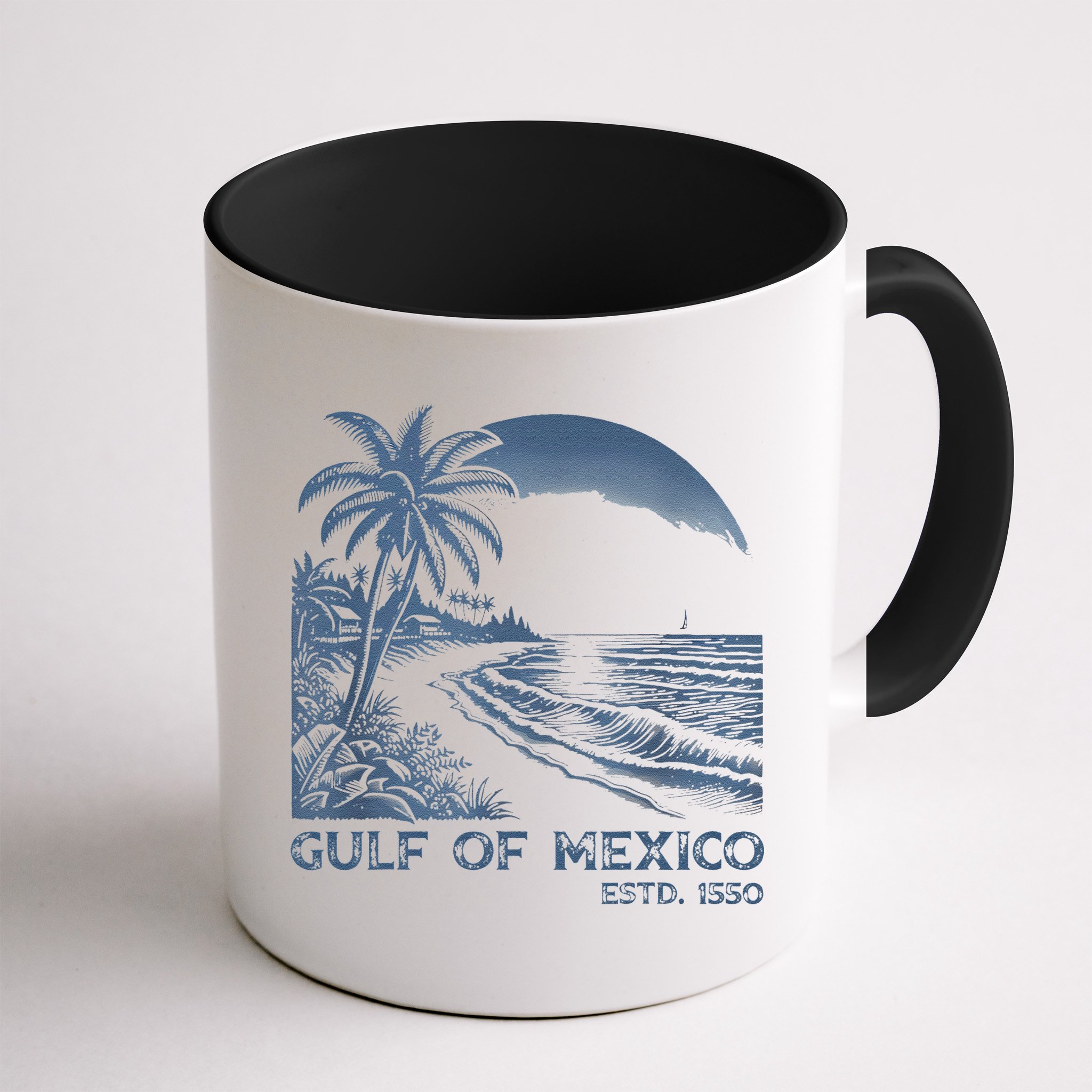 Gulf Of Mexico Est 1550 Retro Vintage Beach Mug