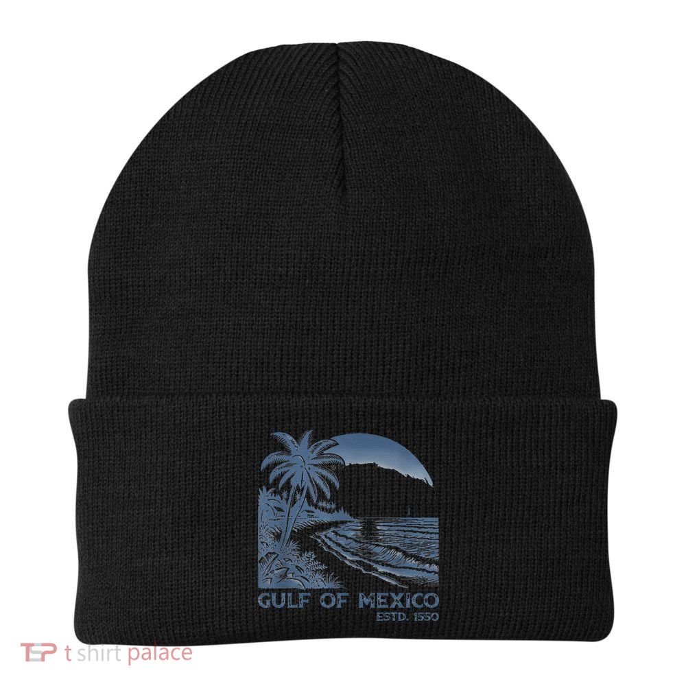 Gulf Of Mexico Est 1550 Retro Vintage Beach Beanie
