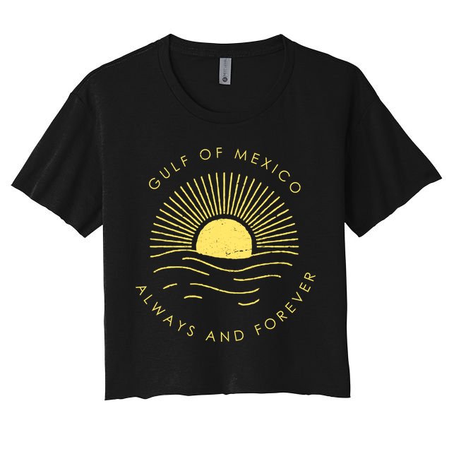 Gulf Of Mexico Always & Forever Vintage Sunset Crop Top