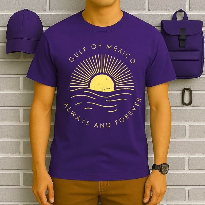 Gulf Of Mexico Always & Forever Vintage Sunset T-Shirt
