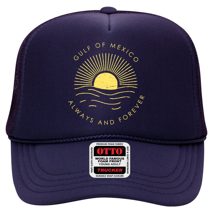 Gulf Of Mexico Always & Forever Vintage Sunset Trucker Hat