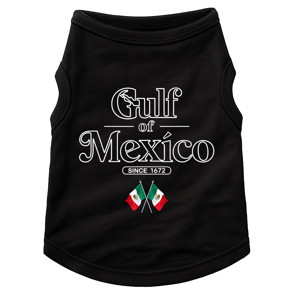Gulf Of Mexico Since 1672 Mexican Flag Doggie Tank