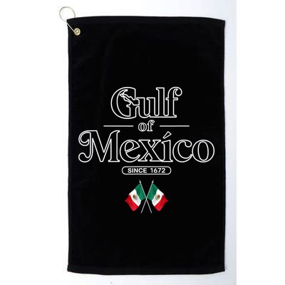 Gulf Of Mexico Since 1672 Mexican Flag Golf Towel