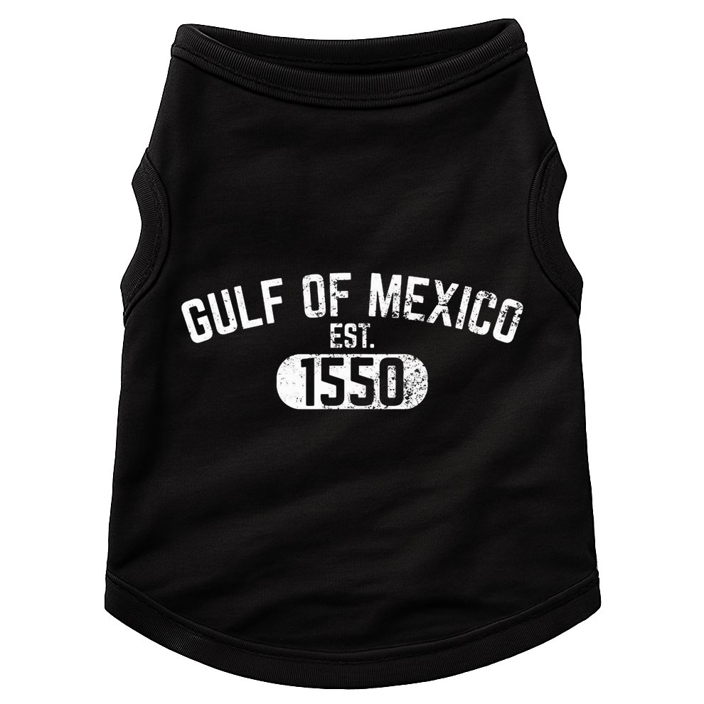 Gulf Of Mexico Est 1550 Retro Vintage Doggie Tank
