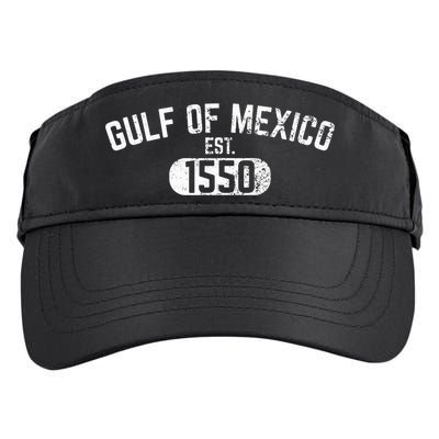 Gulf Of Mexico Est 1550 Retro Vintage Adult Drive Performance Visor